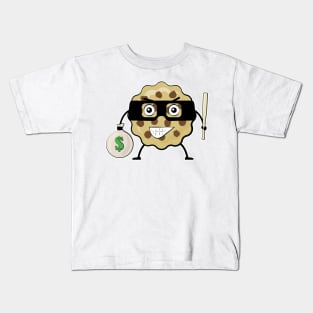 Cookie Bandit - Funny Character Illustration Kids T-Shirt